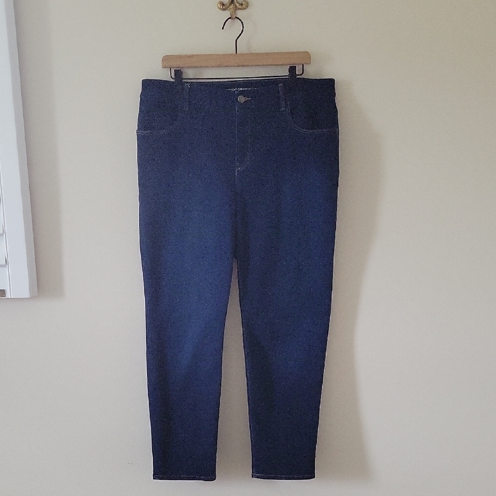 Chico's Perfect Stretch Girlfriend Slim Leg Ankle‎ Jeans Size 16